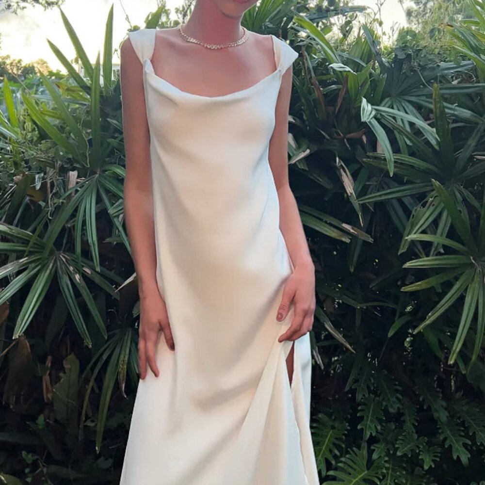 Sisters the Label Juliette Gown - Pearl Silk